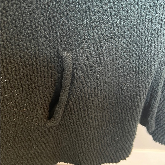 Free People Handkerchief Hem Longline Cardigan Green Sweater Size Small - Picture 4 of 9